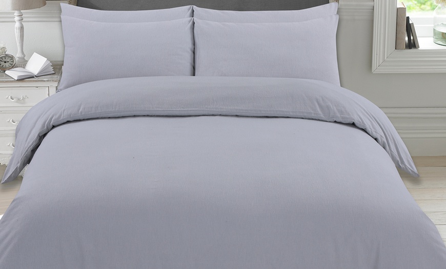 Image 6: Brushed Cotton Bedding Set