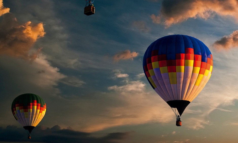 Vuelo en globo con almuerzo para 1 o 2 personas