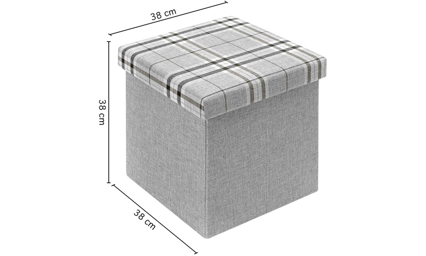 Image 10: Pouf contenitore quadrato imbottito