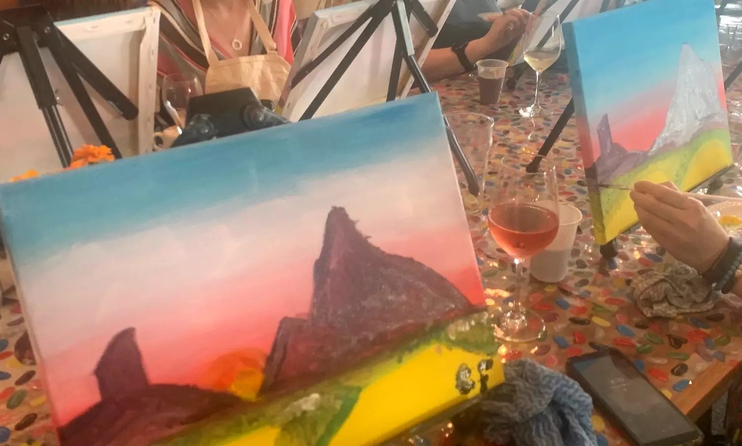 Paint and Sip Session