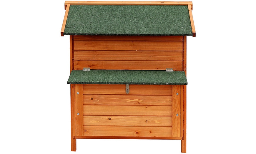 Image 12: Pawhut Wooden Chicken Coop