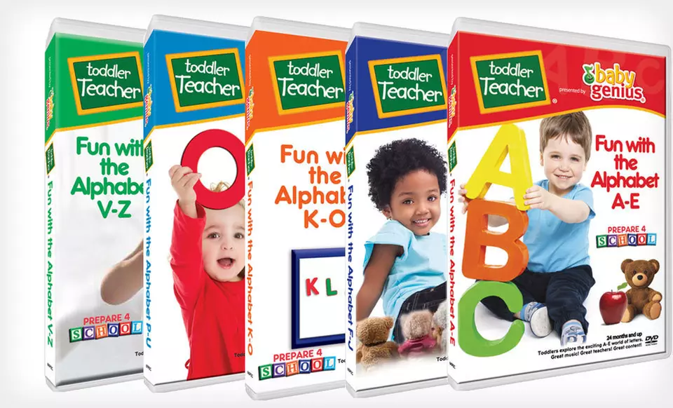 $25 for a Baby Genius Toddler Teacher "Fun with the Alphabet" DVD Series ($50 List Price). Free Shipping and Returns. - Primary Image