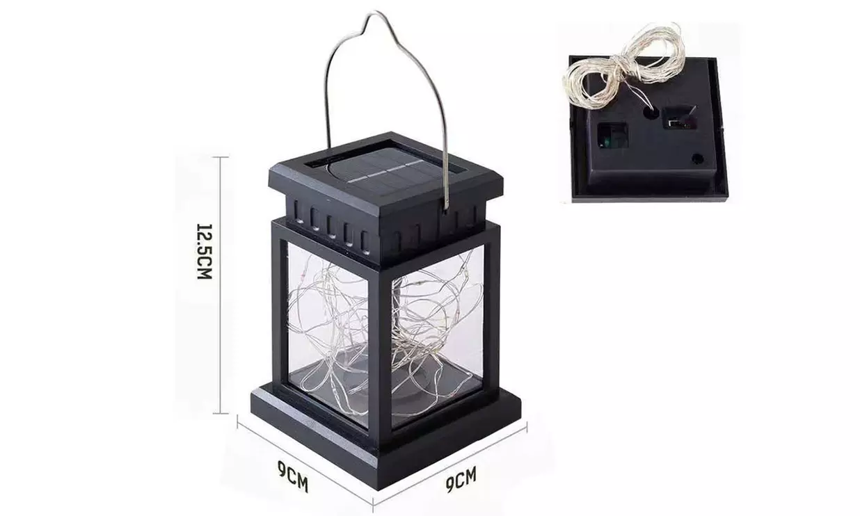 Pack of Two Solar Hanging Lantern Lights