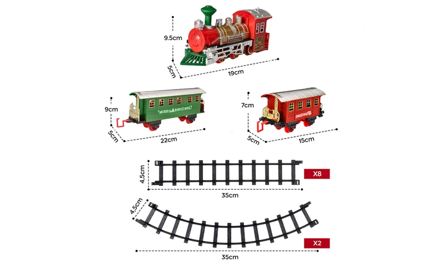 Image 3: Kersttrein met locomotieven en accessoires