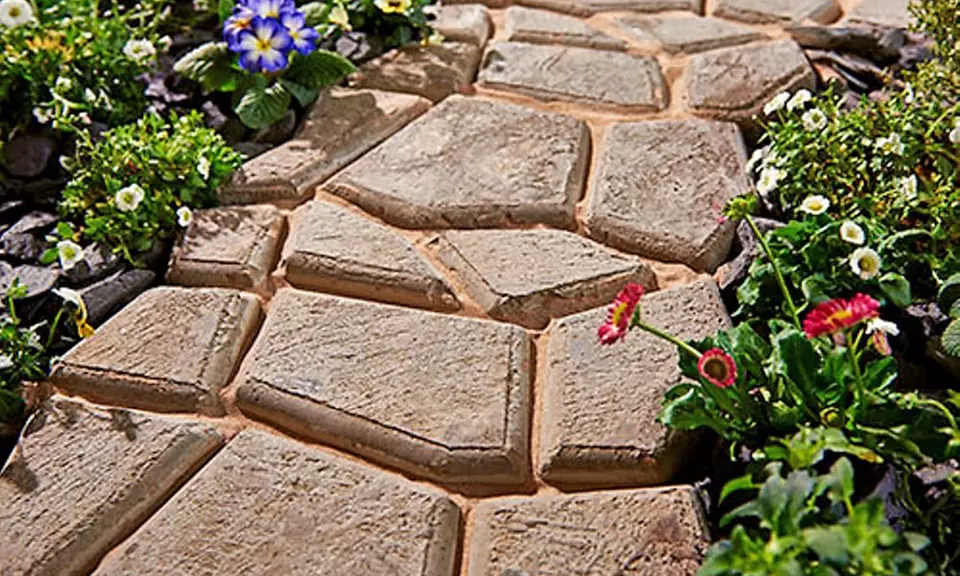 Moule à pavé béton pour jardin modèle hexagonal - Second Medium