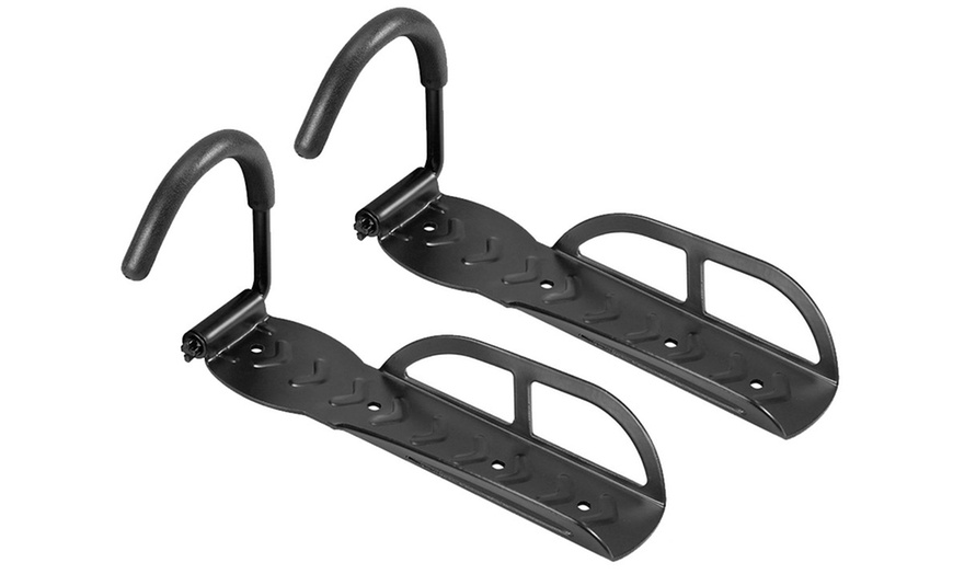 Image 1: Two Wall-Mounted Bicycle Stands