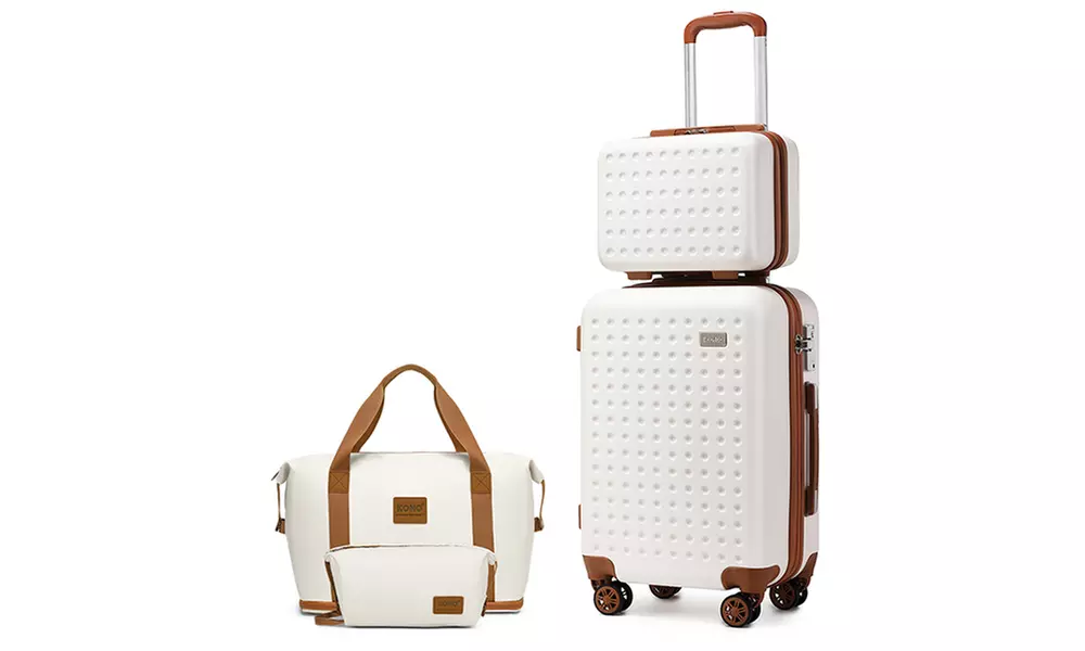 Reisekoffer bzw. Reisekoffer-Set mit Reisetasche und Kulturbeutel