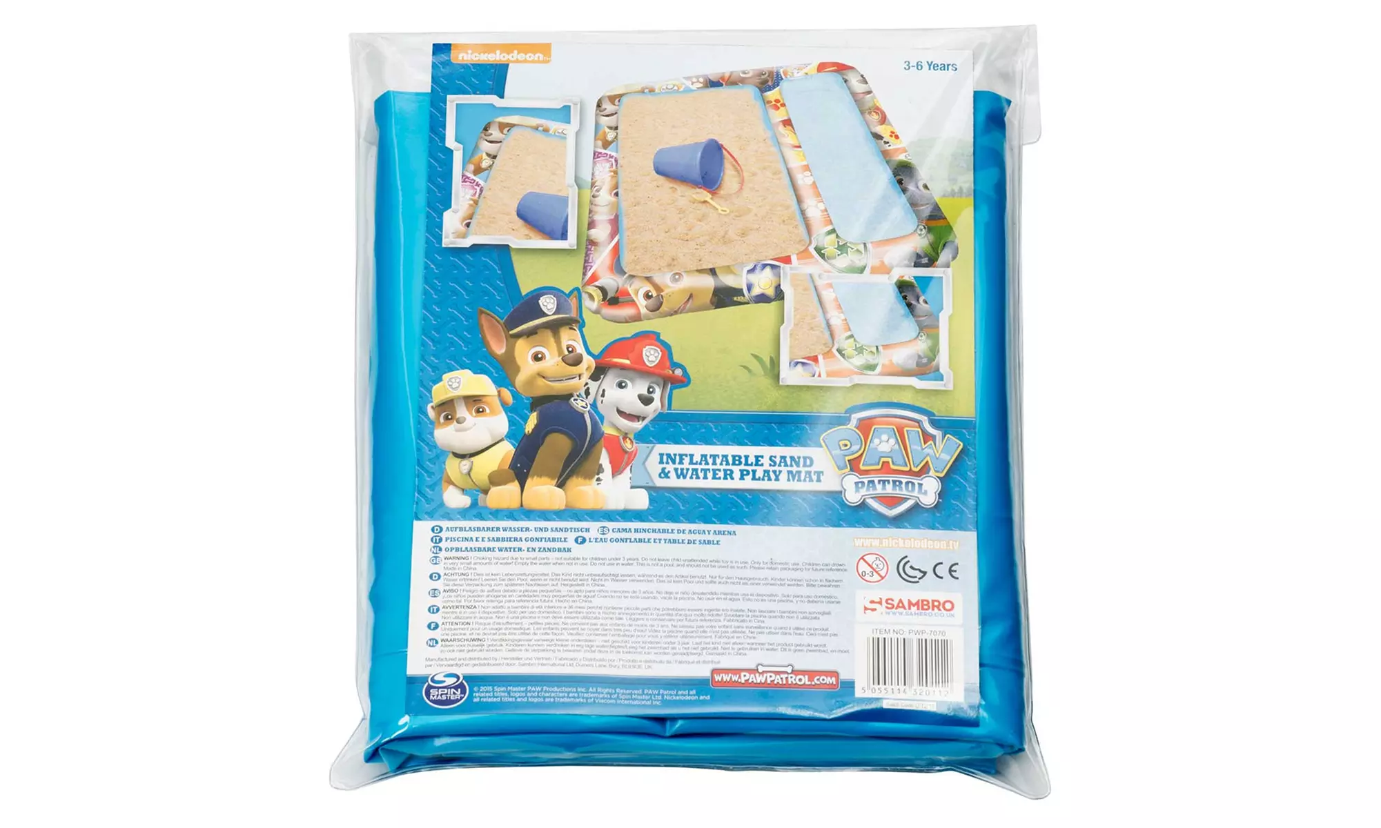 Paw Patrol Inflatable Sand and Water Play Mat from Sambro - Image 3
