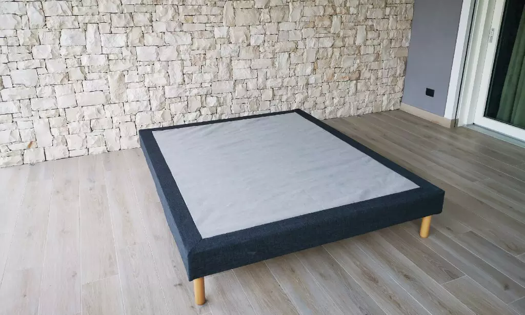 Lit sommier en tissu