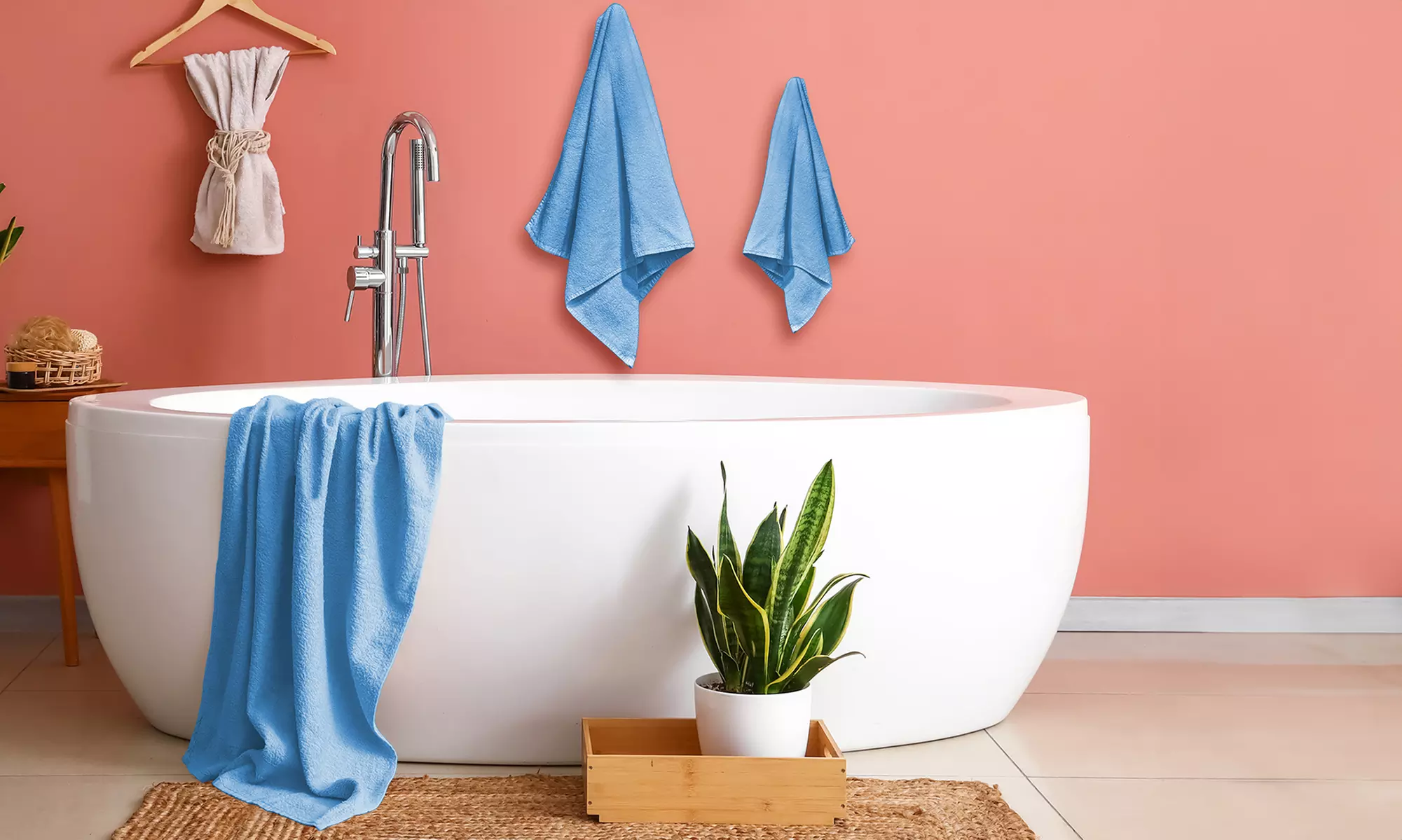 3er-Set Bambus-Handtücher