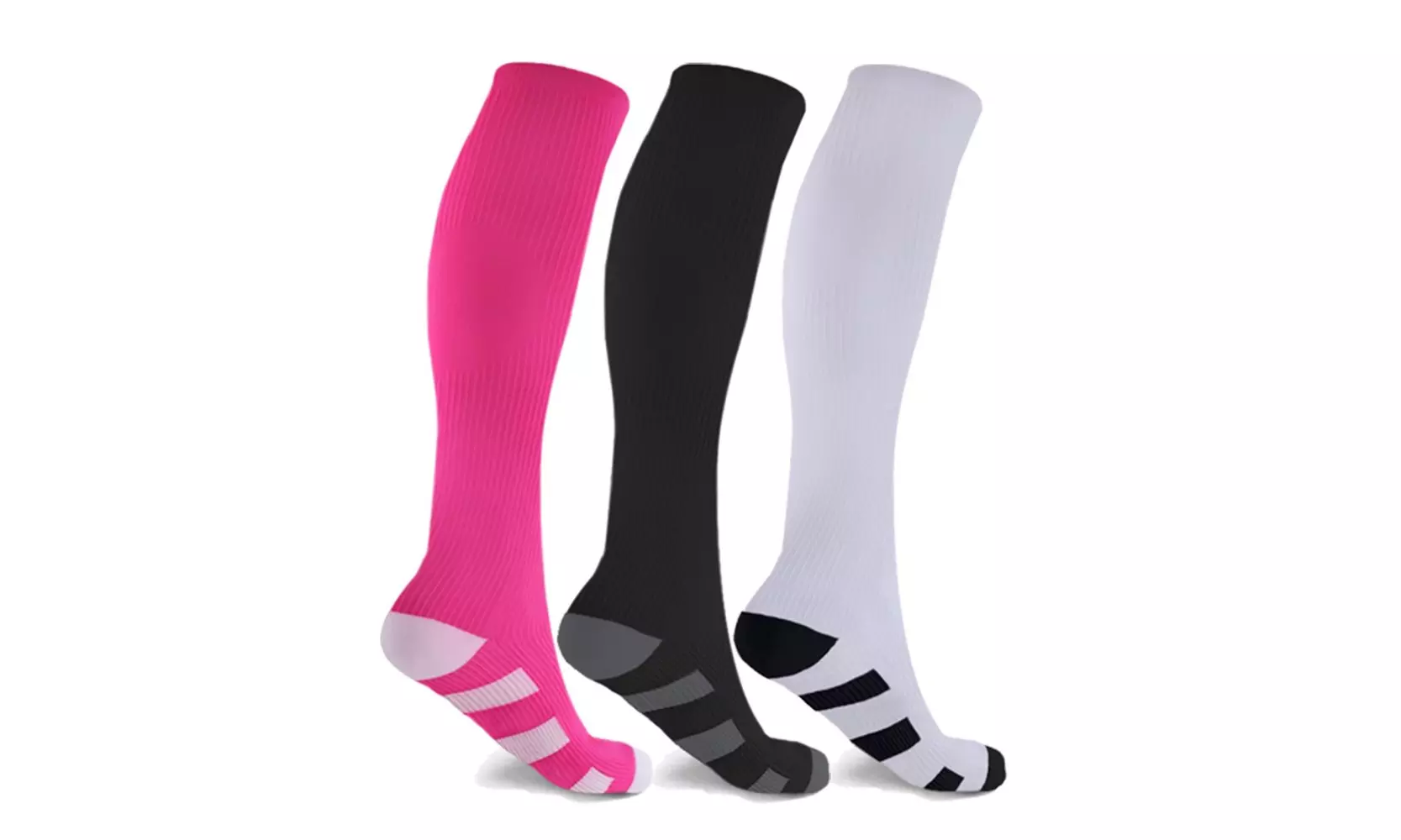 Women's Compression Knee-High Socks Collection (3-Pairs) - Image 7