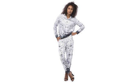 Pantaloni, felpa o tuta in felpa da donna con stampa diamanti M26 disponibile in 3 taglie