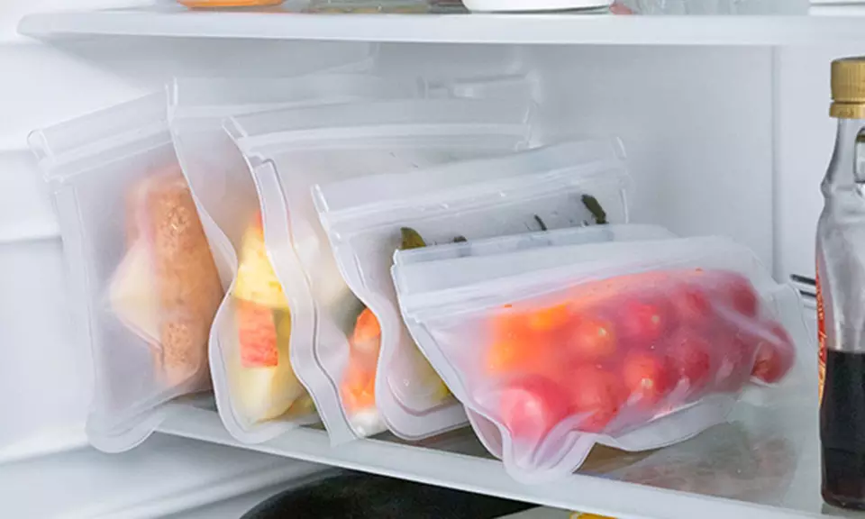 1 ou 2 lots de 10 sacs alimentaires réutilisables