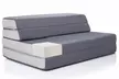 LUCID Comfort Collection 4" Folding Sofa Bed & Play Mat - Washable Cover - Second Medium
