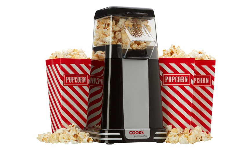 Image 3: Retro Popcorn Maker Set