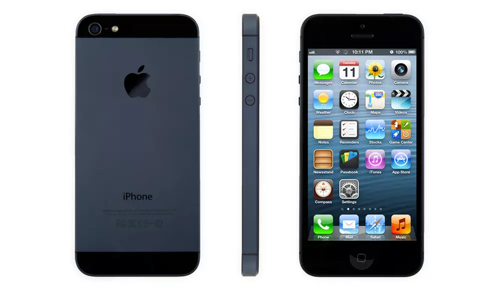 Apple iPhone 5 with MFi Certified Lightning Cable and Generic Power Adapter (Verizon & GSM Unlocked) (Scratch & Dent) - Primary Image