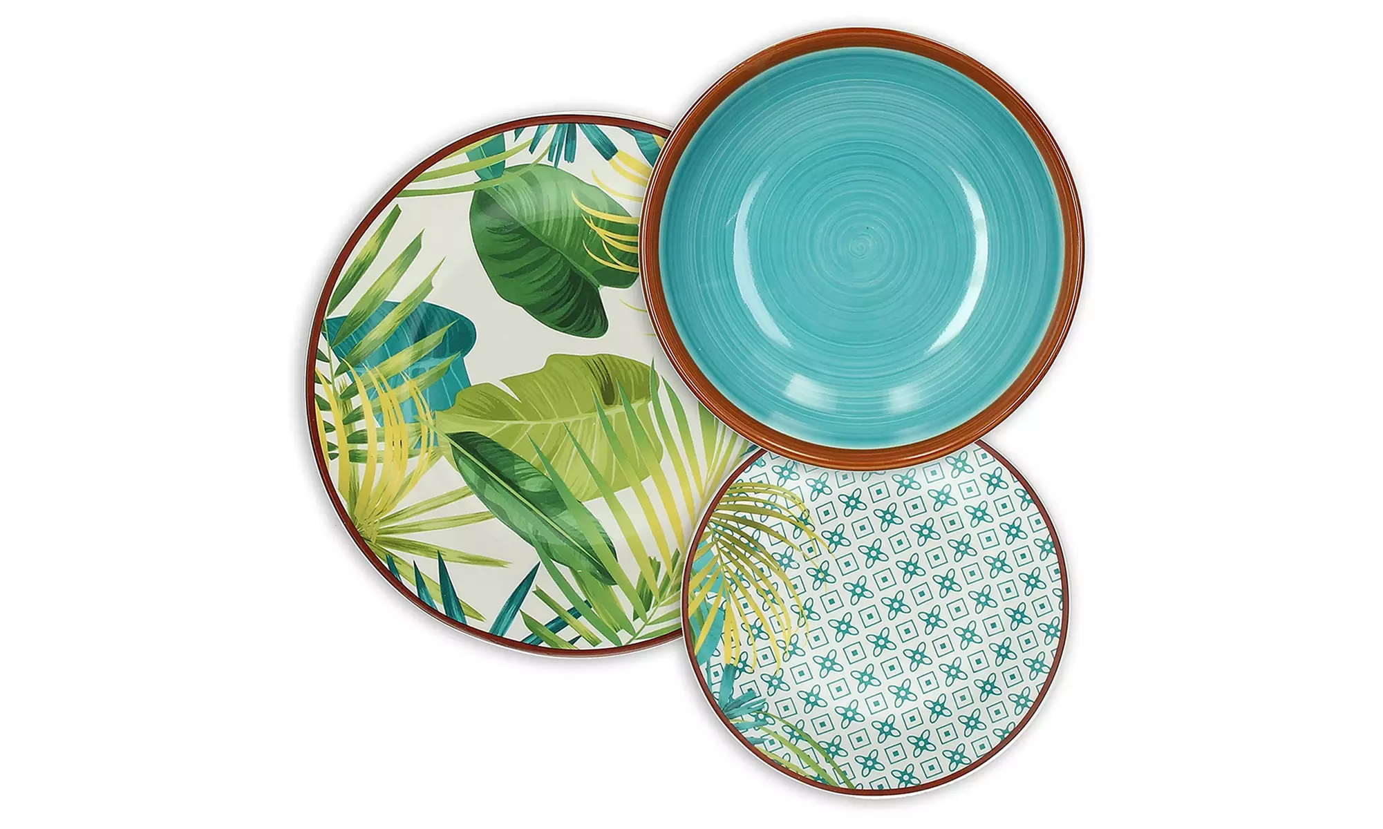Servizio piatti da 18 pezzi Metropolis Jungle Tognana - Primary Image