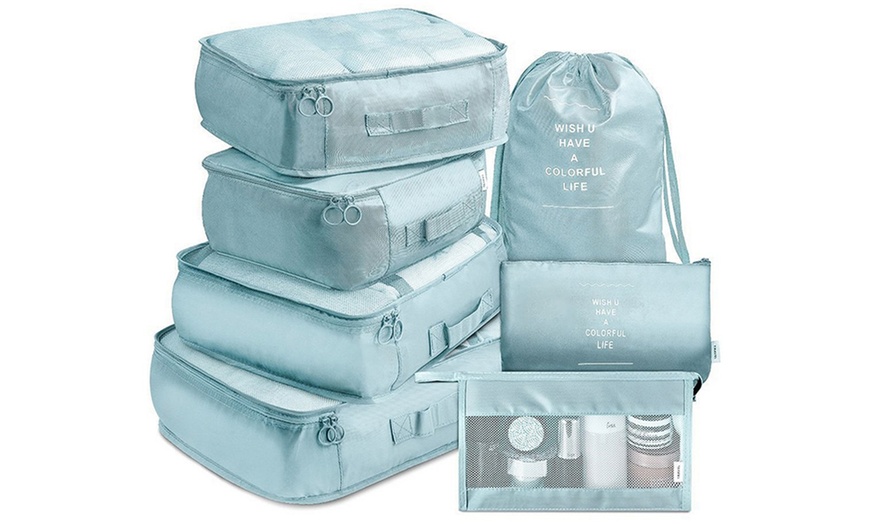 Image 3: 7 Pieces of Lightweight Travel Luggage Organisers