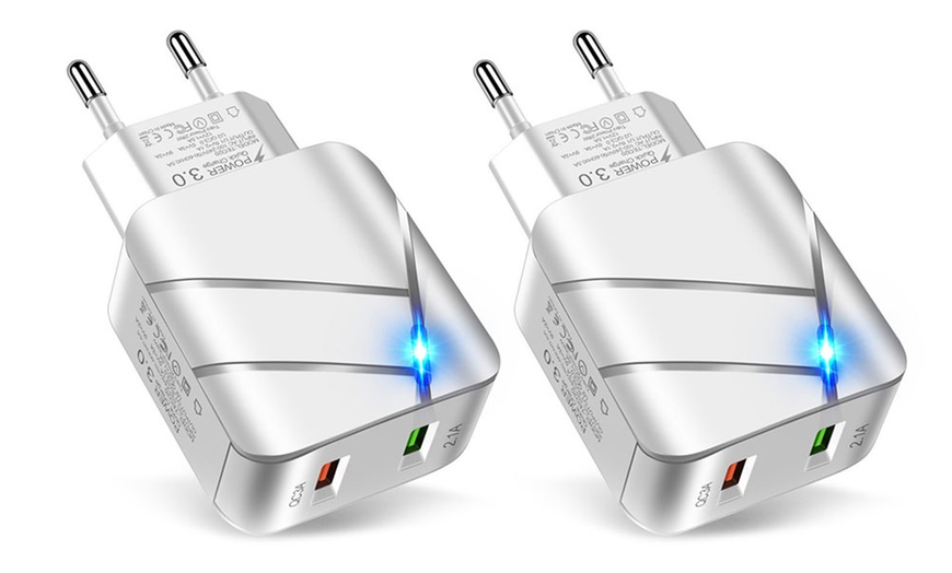 Image 8: 1x oder 2x 2-Port-USB-Ladeadapter