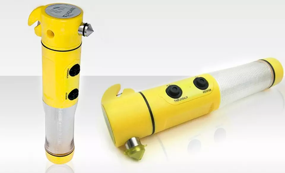 4-in-1 Car-Emergency Tool. Free Returns. - Primary Image