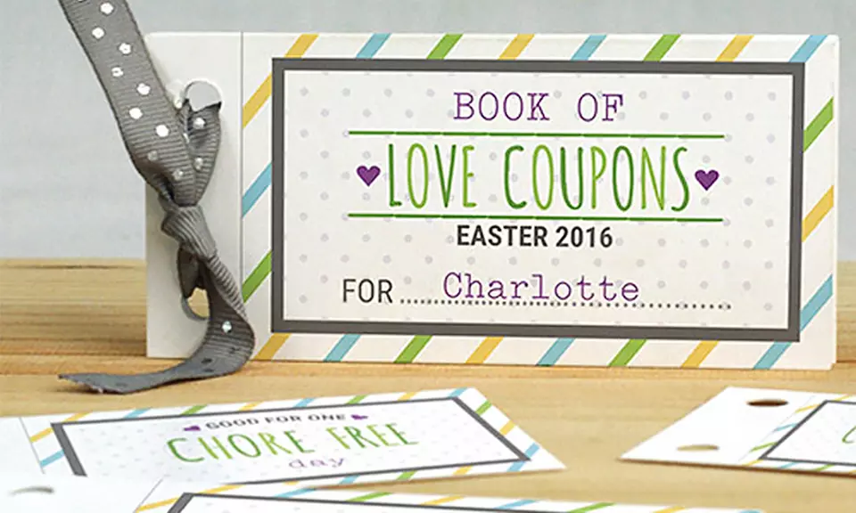 Personalized Easter Coupon Book from GiftsForYouNow.com - Primary Image