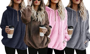 Women's Fleece Hooded Sweater