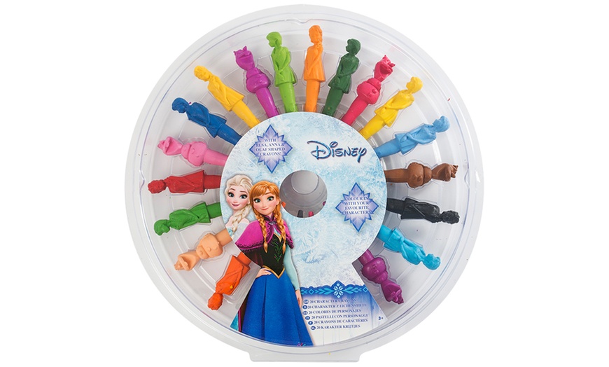 Image 1: Frozen 20-Pack Character Crayons
