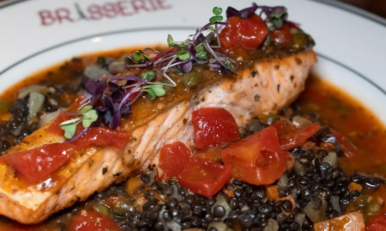 $100 or $200 to Spend on Food and Drinks at Upscale French Brasserie 