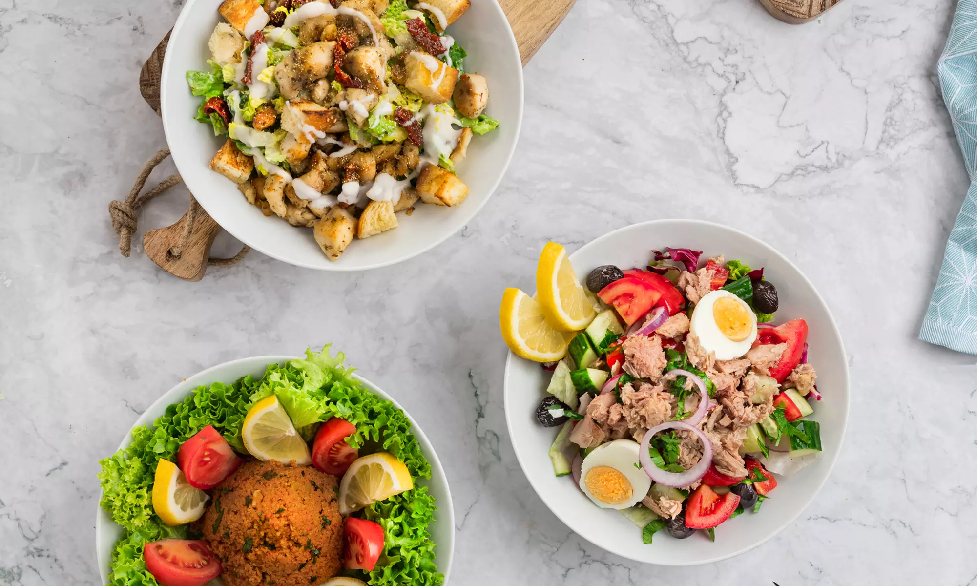 Hähnchen-Gericht & Dessert für 1, 2 oder 4 Personen