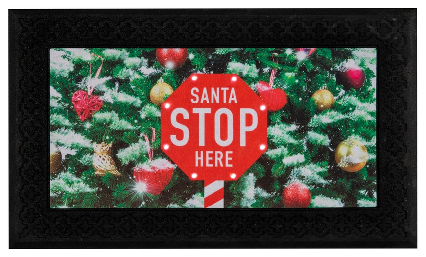 Image 6: Musical LED Christmas Doormat