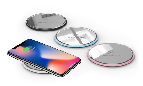 Base di ricarica wireless Qi a specchio disponibile in 3 colori