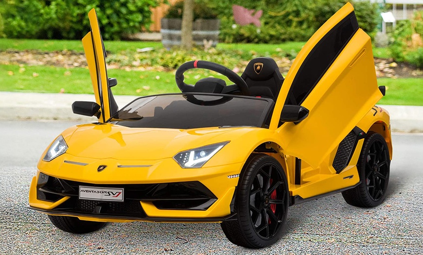 Image 6: HomCom Electric Ride On Car Toy with Remote Control