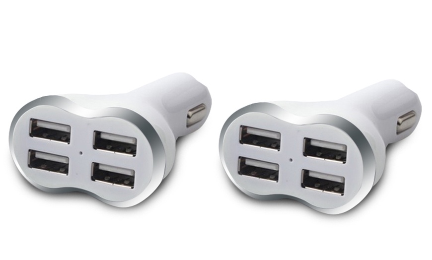 Image 11: Aduro PowerUp Four-Port USB Car Charger