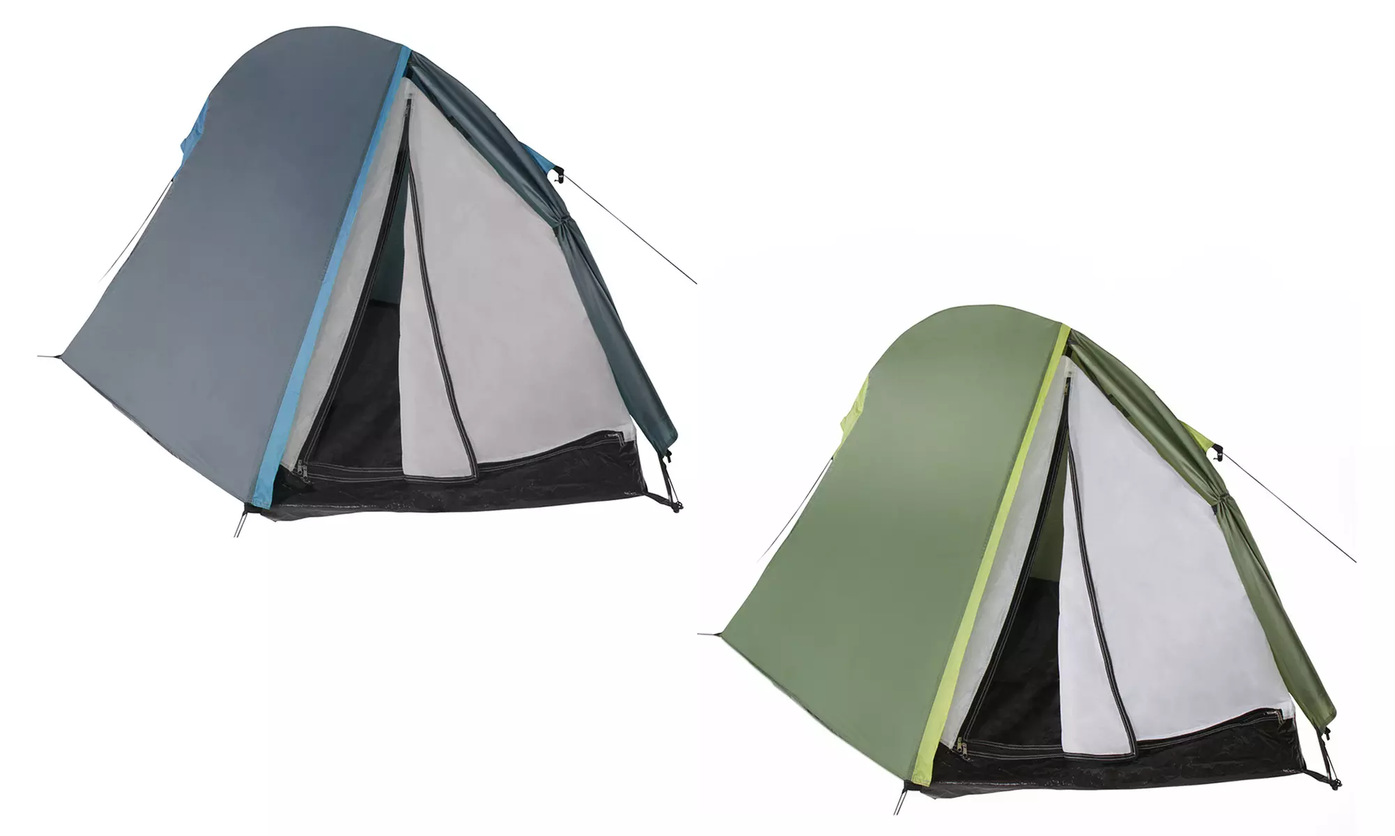 Leichtes Zelt für 2 Personen mit UV-Schutzbeschichtung in Blau oder Grün - Primary Image