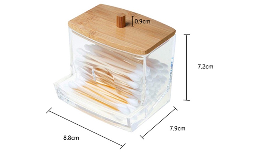 Image 6: Clear storage containers with Bamboo lids