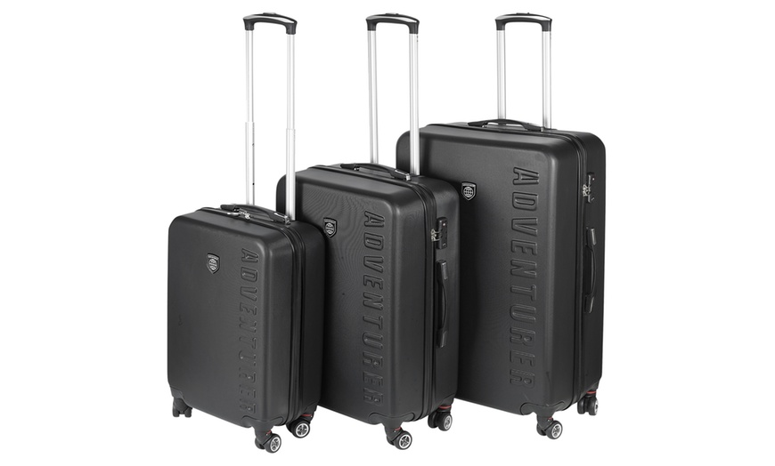 Image 2: Three-Piece Hard Shell Suitcase Set
