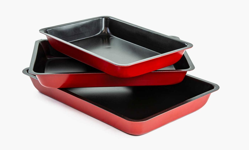 Image 4: ASAB Three-Piece Baking Tray Set