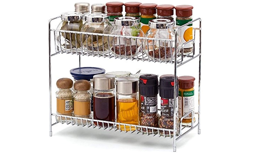 Image 1: Two-Tier Spice Rack