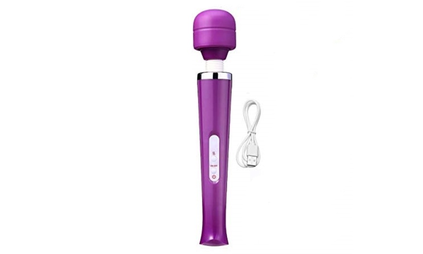 Image 4: USB-Charged Vibrating Handheld Massage Stick