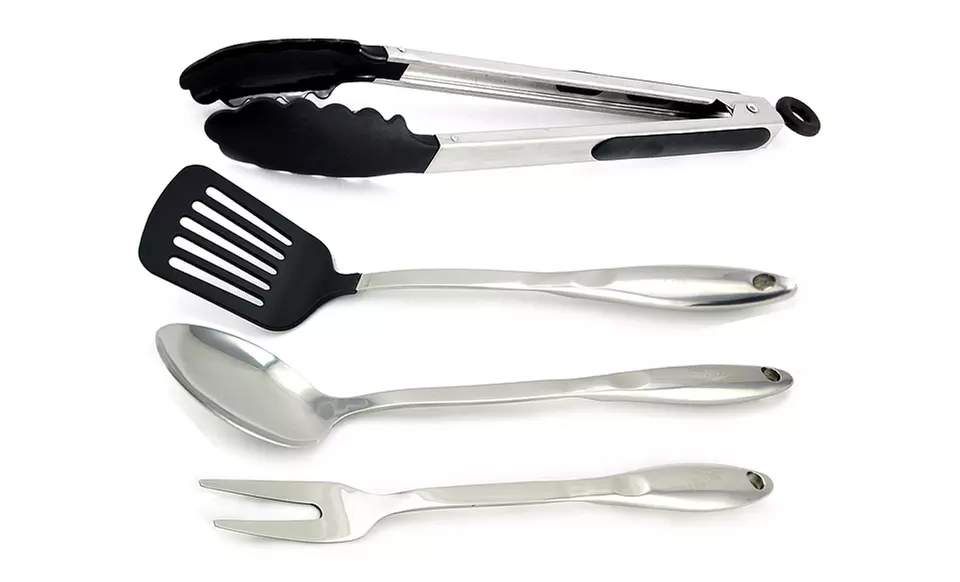 Kevin Dundon 4-Piece Stainless Steel Kitchen Utensil Set. - Primary Image