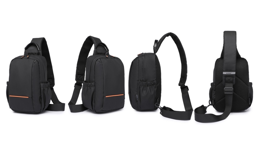 Image 3: Wasserfeste Umhänge-Brusttasche für Herren