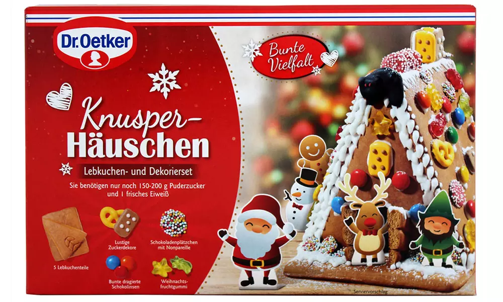 4x Dr. Oetker Knusper Häuschen: Lebkuchen- und Dekorierset - Second Medium