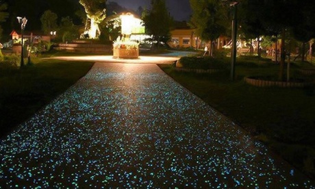 100, 200 ou 300 galets lumineux et fluorescents