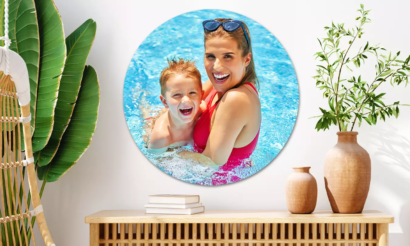 Jouw foto op een wandcirkel