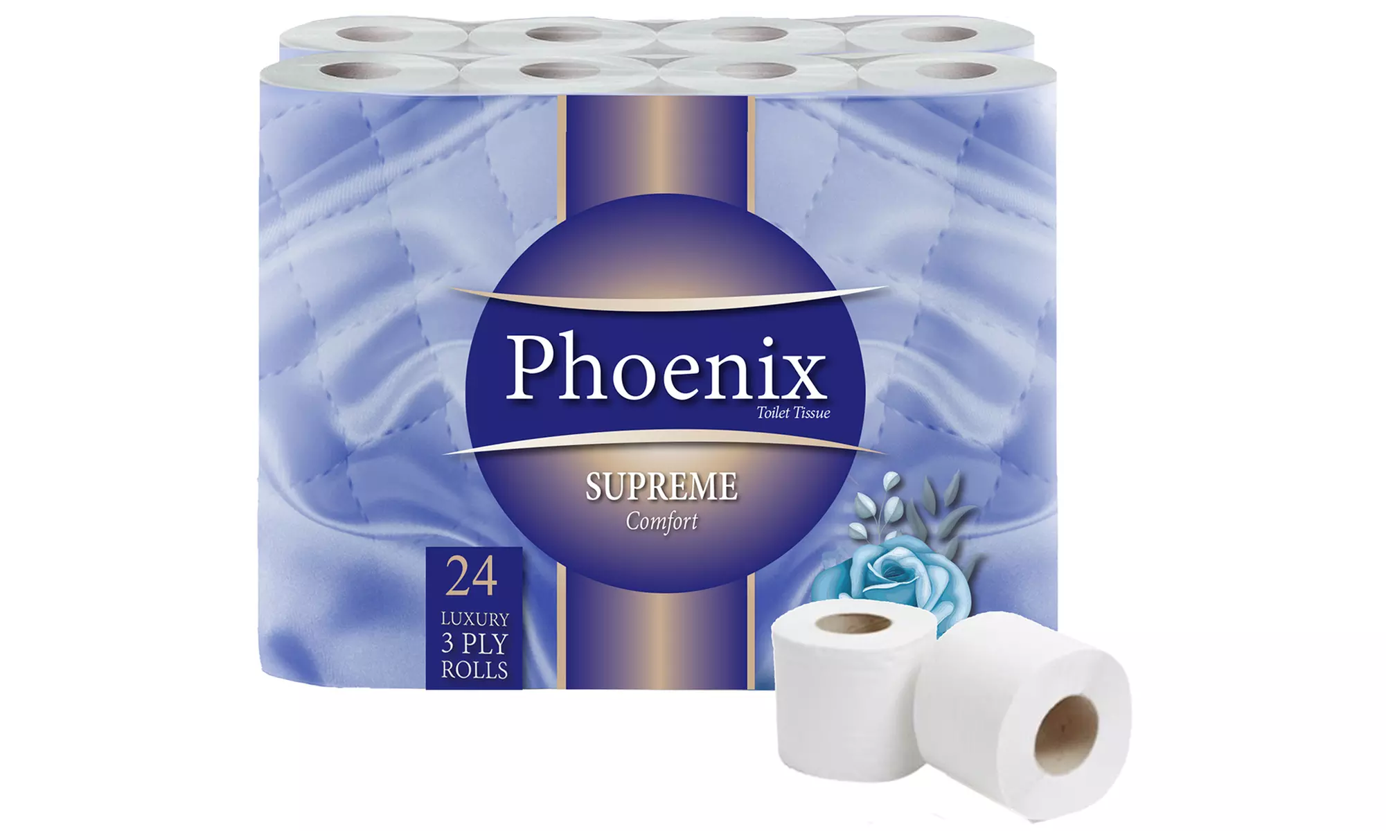 Phoenix Supreme Comfort Toilet Rolls – 12, 24, 48, 60 or 120 Pack