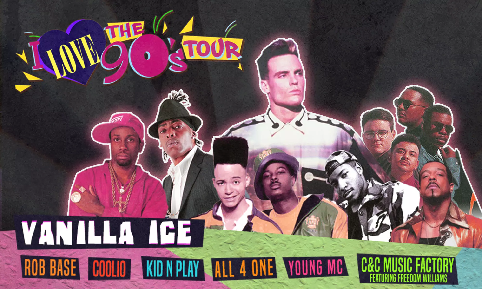 I Love the '90s Tour feat. Vanilla Ice, Rob Base, Coolio, and More on Friday, June 7, at 7 p.m.  - Primary Image
