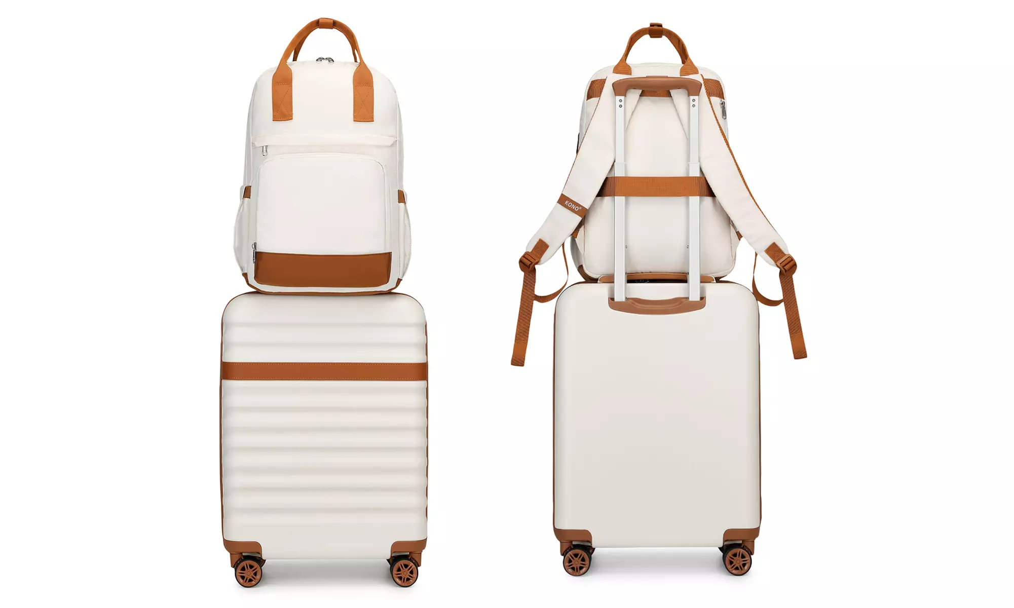 KONO 20 Inch Hard Shell ABS+PC Cabin Suitcase Set