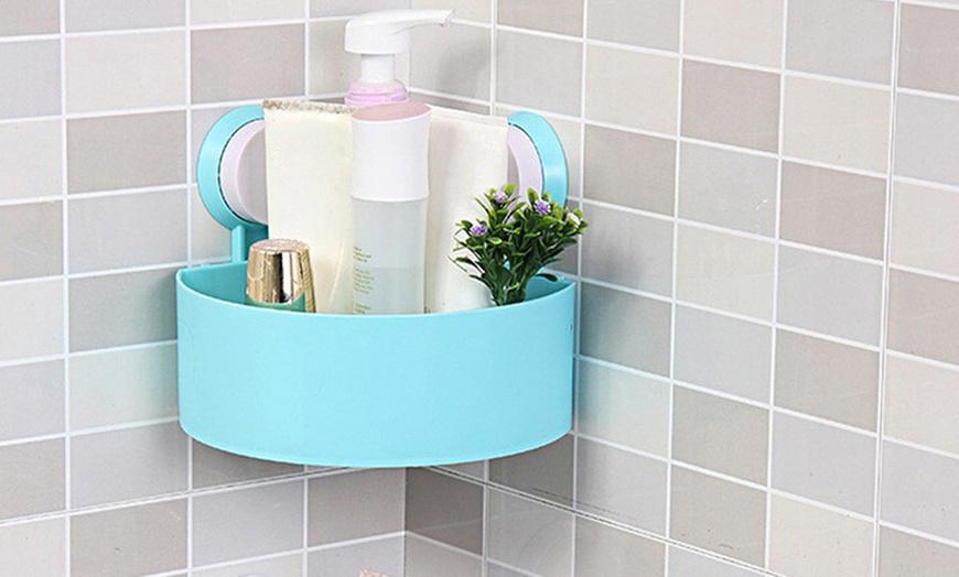 Image 2: Bathroom Storage Suction Holders