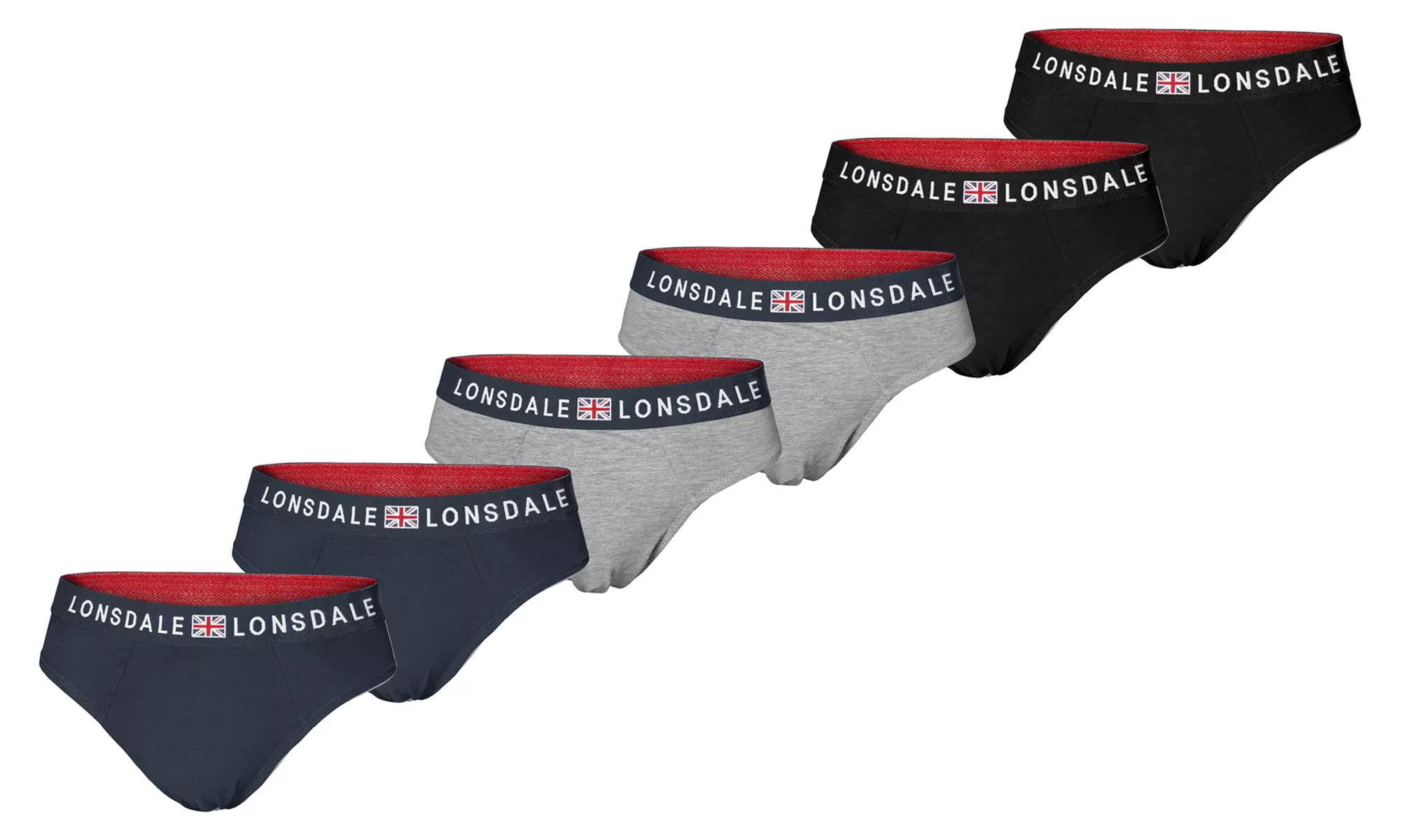 6er-Pack Lonsdale Herren-Boxershort oder Slip in der Größe nach Wahl - Image 4