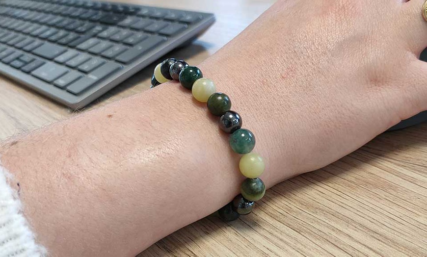 Image 5: One, Two or Four Natural Stones Bracelets